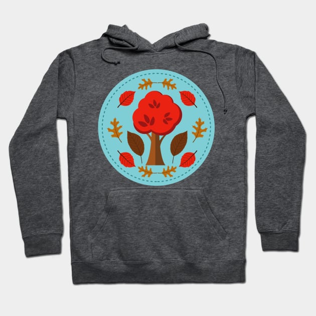 Cute Tree Stamp Hoodie by SWON Design